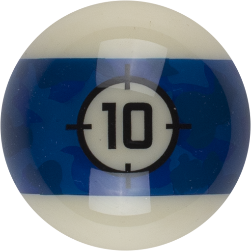 Aramith Camouflage Replacement Ball – #10 | Golden Break Billiards